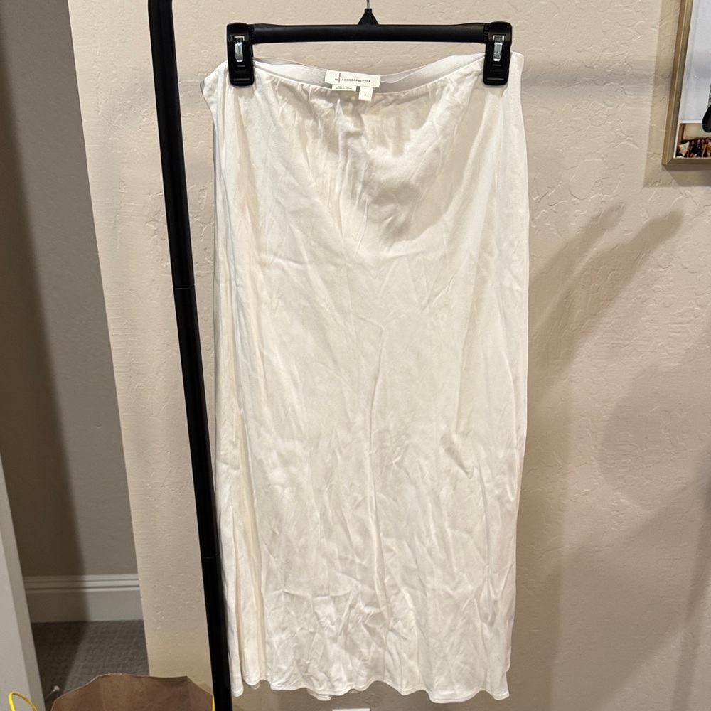 Anthropologie ivory Maxi Skirt